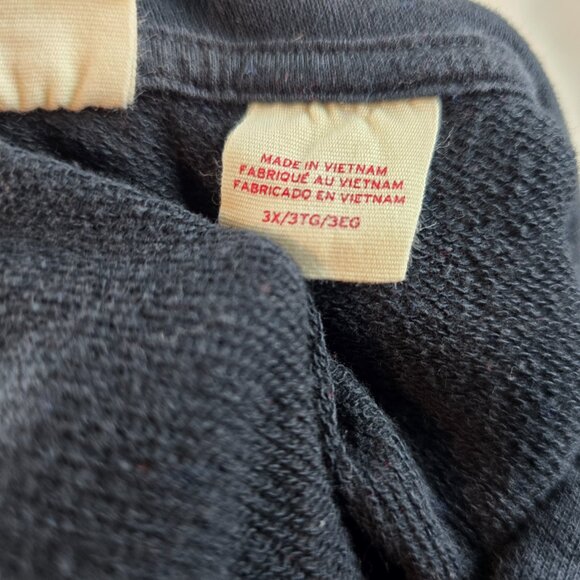 Levi's Sweatshirt Women 3XL Black Hoodie Pullover Drawstring Casual Logo Batwing - Picture 9 of 10